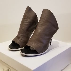 Balenciaga Glove Sandal Heels in Taupe Brown